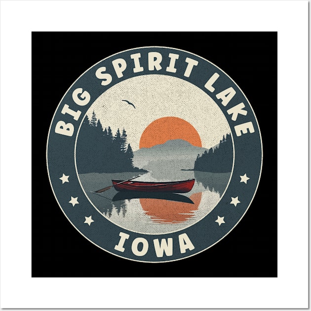 Big Spirit Lake Iowa Sunset Wall Art by turtlestart